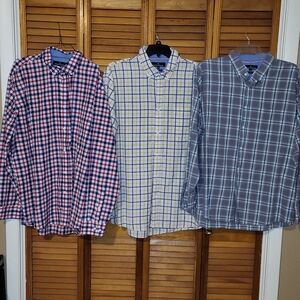 3 Long Sleeve Button Down Shirts Size 3XL